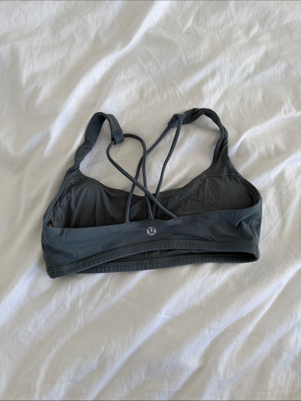 lululemon athletica Charcoal Gray Strappy Sports Bra